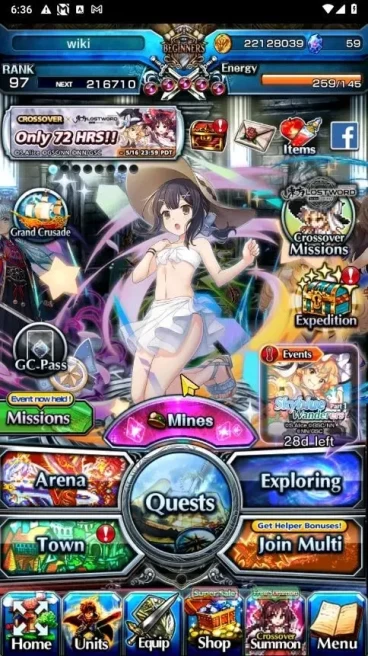 Global|Rank 97|33 Ascend+3 TW|[S Miyu,Fren,Frieren,Rimuru,LuvRin,Chloe,Shizu,Accelerator]+TW,Shadow,Isliid,|Lpot 598|(GS2531)