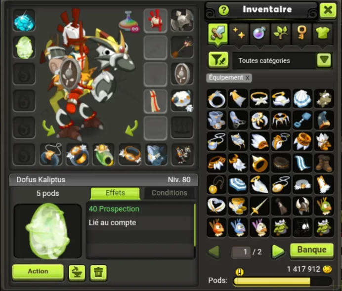 [Tiliwan] iop LVL 129 +1,4M Kamas - Non Certifié - Compte UP à la main - Instant Delivery !