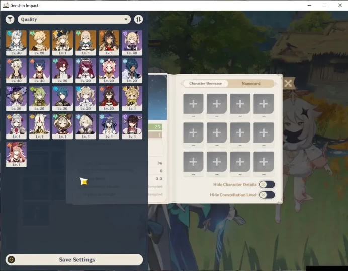ASIA|STARTER|AR 25|2 Limited+20(*4Character)|Neuvilette,Navia|MC Male|Low Explore|TakeMail|(GI6126)