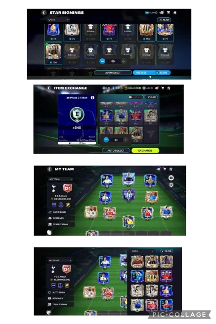 14k rank up | 124 OVR | 30k shard | 60k gems | 1B coin | ios & Android |