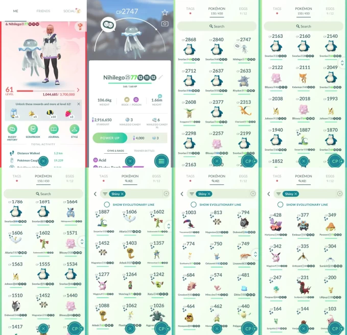 ACm1492 -lv 61 Valor | x20 2000CP | x2 Legendary | x42 shiny | x9 100IV | Nihilego Azelf | Shiny Altaria Serperior Emboar Ditto | 100IV Eevee