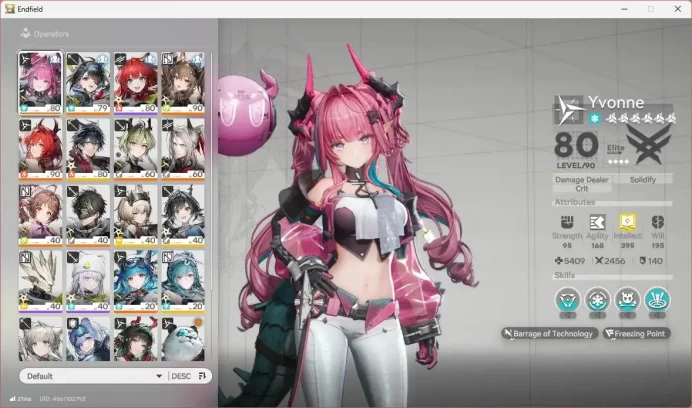 ASIA|Lv54|5Limited+3Sign|[Yvonne,Gilberta(P3),Laevatain]+Sign, Tangtang,Zhuang Fangyi|MC Male|AKE469B