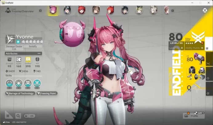 ASIA|Lv54|5Limited+3Sign|[Yvonne,Gilberta(P3),Laevatain]+Sign, Tangtang,Zhuang Fangyi|MC Male|AKE469B