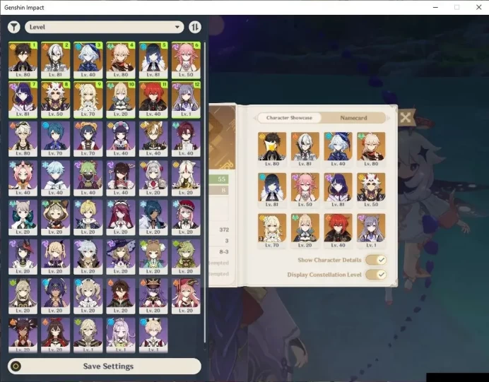 ASIA|AR 55|8 Limited+5(*5Weapon)|Raiden+Sign,Kazuha,Yelan,Zhongli,Arlecchino,Furina,YaeMiko|Mc Female|TakeMail|Check(GI6367)
