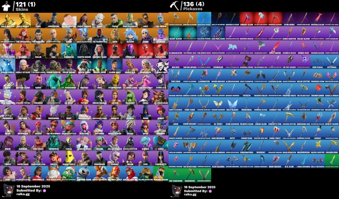 [PC/XBOX/NINTENDO/PSN]121 skins | | Gold Brutus | Gold Midas | Fade | Omegarok | Peter Griffin | Kado Thorne | Snap | Twyn M62