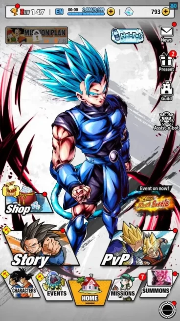 Starter|115M Total Power|LV 147|1LR+1UL+5LL|SSRS(GokuBlack),SS(Goku RED),|Android|(DBL1050)
