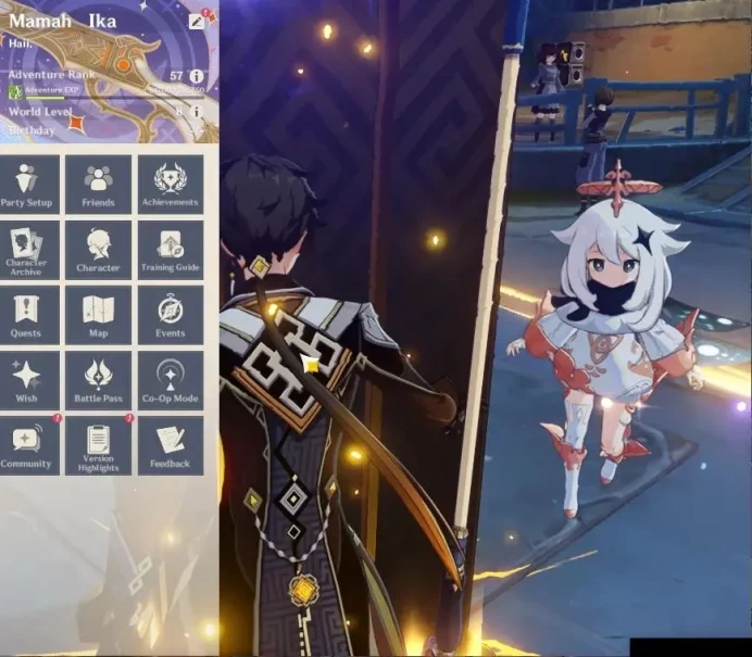 ASIA|AR 57|6 Limited+3(*5Weapon)|NahidaC1,Mavuika,Durin,Raiden,Yelan,Zhongli|Reuni ON|Mc Male|TakeMail|Check(GI6370)