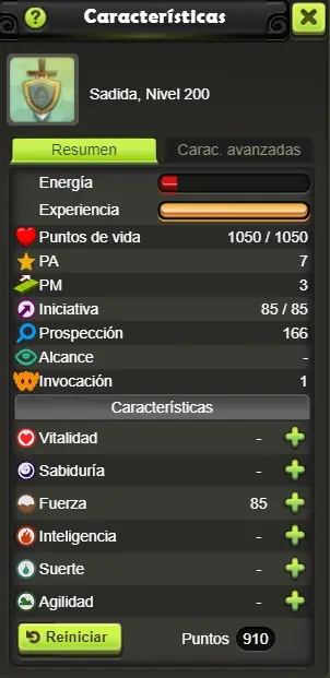 [Premium◆] SADIDA 200, never certified,all Stats, all Zaaps, 100% safe