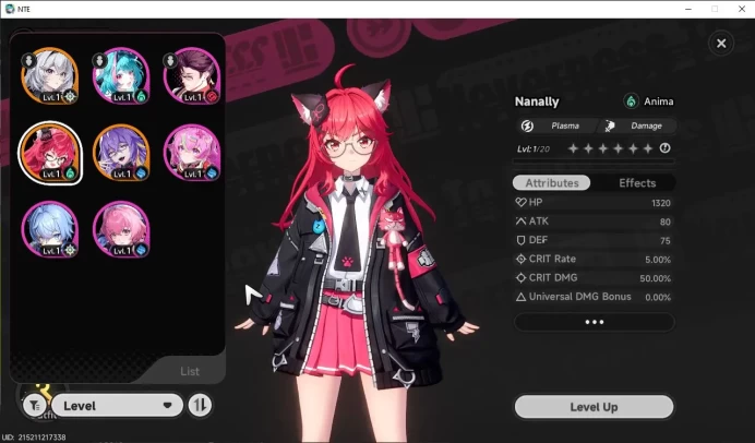 GLOBAL EU|HL 3| 2 SSR [Nanally,Fadia] + S-Class Char Box|5 SR|Selector 43/50 Rolls|Underboss Glider|Female MC|Log Email|(NTE953)