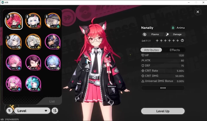GLOBAL EU|HL 3| 4 SSR [Nanally,Sakiri,Jiuyuan,Hathor]| 6 SR [Adler,Haniel,Aurelia,Etc]|Female MC|Log Email|Take Email|(NTE955)