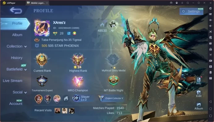GLOBAL Hero 63 Skin 97|PRIME Granger|Valentine Fanny|Dtamer Valir+Estes+Kimmy|Blazing Franco+Aldous+Claude|Expert|ML1879B