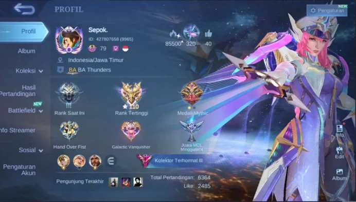 Hero 127 | Skin 298 | Legend Freya, Mistbenders Nana+Aldous, Ducati Benedetta, Aspiran Fanny+Ruby, CC Natan Check SS ML1002B