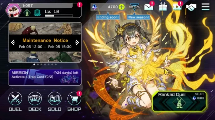 Lv 18 | 10 Deck standard|| 4700K Gem |Synchro Of Unity,Power of dragon,Etc|Ranked Available|Konami|CE ON|Check SS(YMD886)