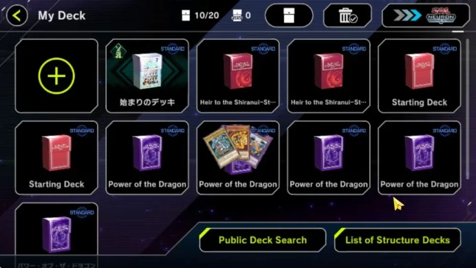 Lv 18 | 10 Deck standard|| 9600 K Gem |Heir to the Shiranul,Power of dragon,Etc|Ranked Available|Konami|CE ON|Check SS(YMD887)