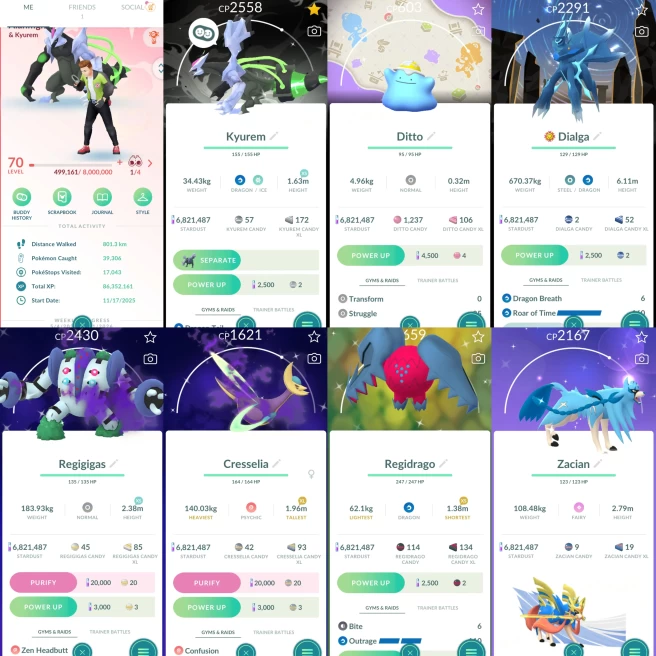 2228 Level 70 Legends100 x12 Raikou100 Regidrago100 Shiny Black Kyurem Freeze Shock BG