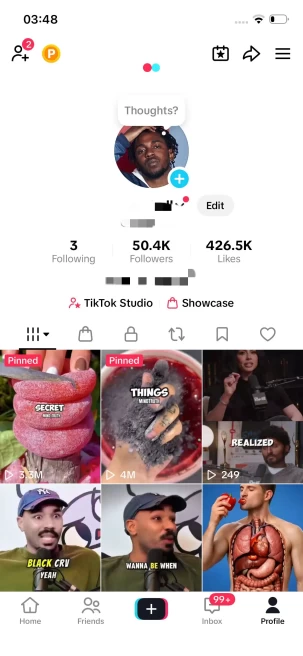 English Content/Monetized 50K Real Followers+420K Real Likes Account/ Creator Rewards Program Activated/ Full Access
