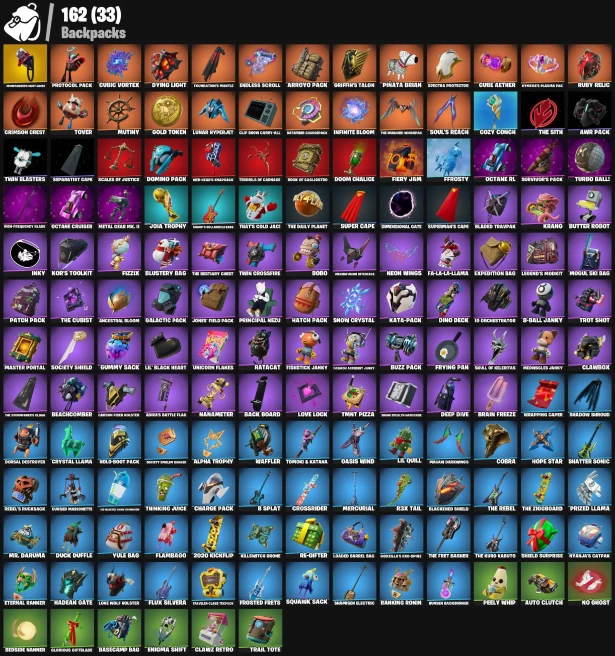 100 skins | Raz | Torin | Blackheart | The Imagined | The Foundation | Ronin | Malik | Kymera | Ruin | The Cube Queen | All Might | Peter Griffi