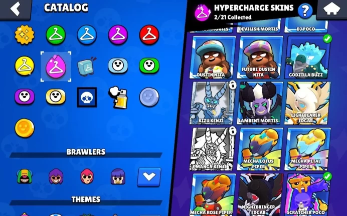 BS791//18000 Trophies 70 Brawlers 5 Legendary Brawlers 3 Power 11 9000 Coins 110 Skins