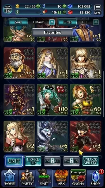 GLOBAL|Rank 14|Top Tier Unit [Goddess Lilaha,Moment's Archbeing Megius,Spirit Maiden Theria]|3 UR & 9 SSR Ark|Code Only(LC1240)