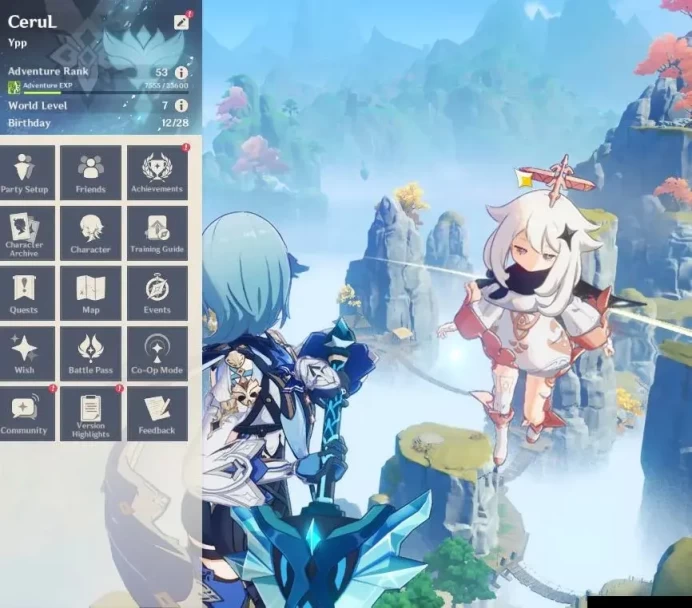 ASIA|AR53|4Limited+1(*5Weapon)|Eula,Kazuha,Mualani,Arrataki|Low Explore Map|McFemale|TakeMail|(GI6379)