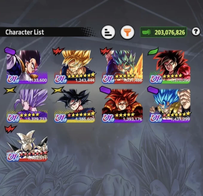 B164-IOS+Android-Team Fusions+GT-9 UL(SS4 Goku+Vegito+Gogeta+Beast)+50 Legends+Good Equipment+Good Zenkai+Goku Uis Full Red Star+SS4 Goku Zenkai