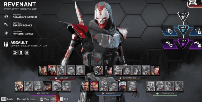AP461 Revenant Relic, Level 72, 21 Legendary skins, Can be linked to Xbox
