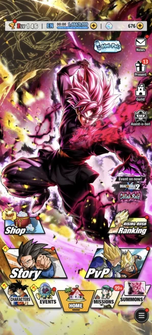 B165-IOS+Android-Meta-LR(Goku Black Full Red Star+Bardock)+Good Equipment+LF Zamasu+Goku Black 12 Red Star+God SS Vegito Zenkai+God Vegeta