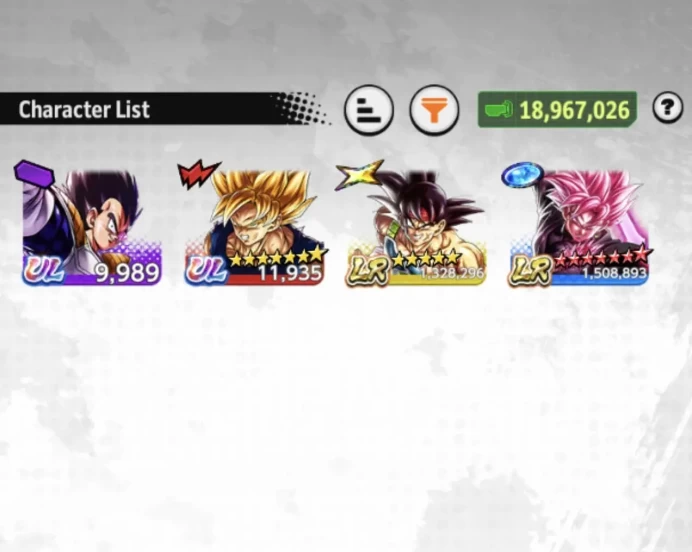 B165-IOS+Android-Meta-LR(Goku Black Full Red Star+Bardock)+Good Equipment+LF Zamasu+Goku Black 12 Red Star+God SS Vegito Zenkai+God Vegeta