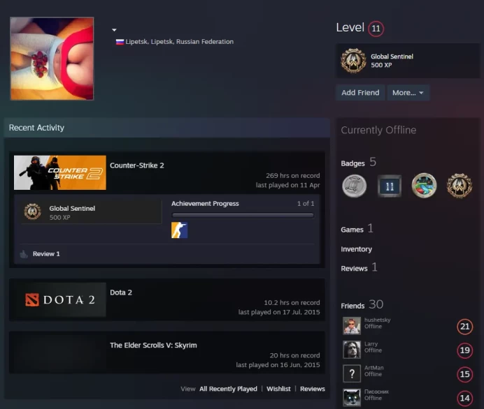 CS2 Prime 269 hours+4Medals(10Y/5Y/Loyalty Badge/Global Offensive Badge)