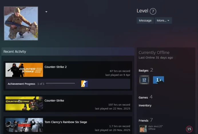 CS2 Prime 67 hours+4Medals(10Y/5Y/Loyalty Badge/Global Offensive Badge)