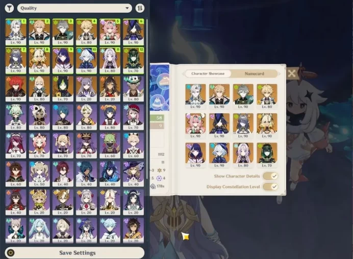 ASIA|AR58|PreamTeam Neuvilette|11Limited+7(*5Weapon)|(Furina,Xilonen)+sign,Citlali,Etc|2Skin|McMale|TakeMail|(GI6388)