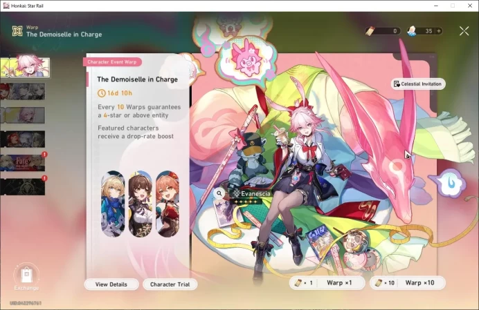 ASIA | TL 52 | Silver Wolf LV70, Evanescia LV70, Dan Heng PT LV70, Robin LV70. | TakeMail | Check SS HSR462B