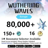 [Europe Server] Reroll Account 80000+ Astrite | 16 Radiant Tide | 157 Lustrous Tide