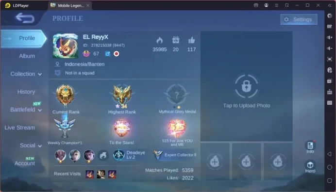 Global|Hero 125|Skin 194|Expert|KOF Karina|Lightborn Granger|SS Badang|Epc GS+Karrie|More Check SS ML1891B