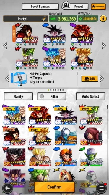 Android | 45M Total Power |6 UL|UL SS4 Vegeta,UL Goku,UL SS4 Gogeta,Etc|Check | LogBandai Check SS DBL684B