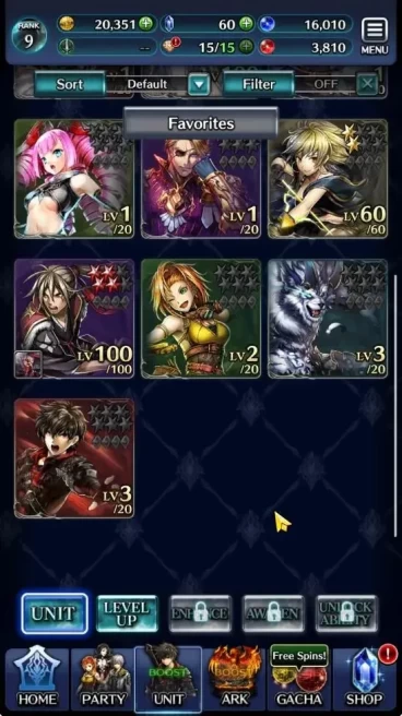 GLOBAL|Rank 9, Top Tier Unit Goddess Lilaha (Max Lvl), Advocate of God Labyrinth, and 6 SSR Arks.|Code Only(LC1241)