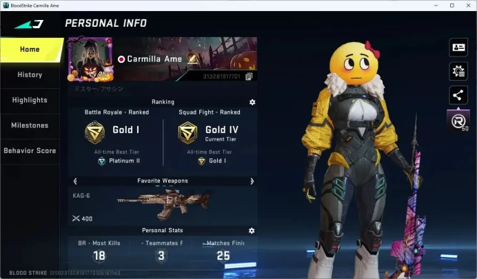 ASIA | Collab Ethan Striker | 6 Collab Guns | Limited AR97 | 1 Ultra Gun | 4 Legendary Striker |More Check SS BS784B
