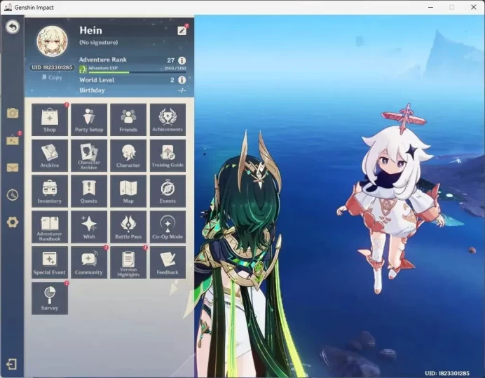 ASIA | AR 27|Starter|1 limit Nefer|1 other 5*(Diluc)|MC Female|Check SS |Check SS GI179B