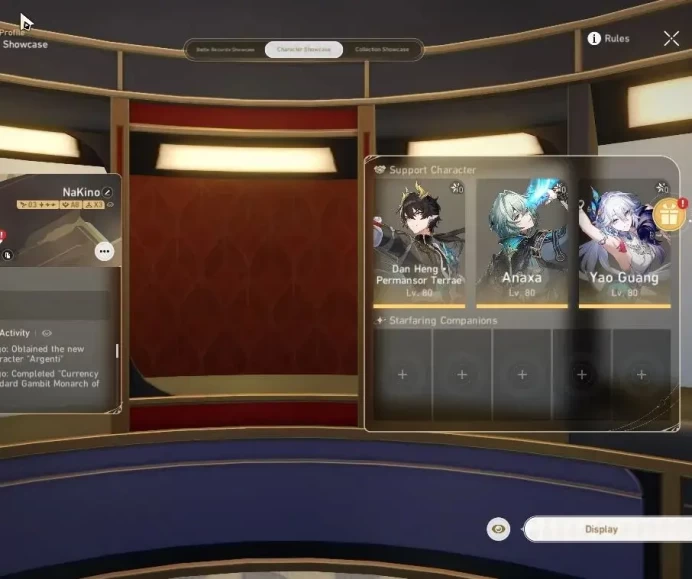 Asia|TL 65|12 Limited|[SW LV.999,Yao Guang]+Sign,Anaxa,Huohuo,Sparkle,Dante,Argenti,B3,Ruan Mei|MC Female|Take Mail(HSR6991)