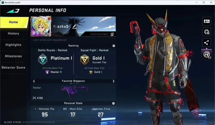 ASIA | ETERNAL Desert Eagle-Scorpius | 2 7DS: QBZ95,Kar98K | 1 ULTRA GUNS | 3 LEGENDARY GUNS|More Check SS BS788B