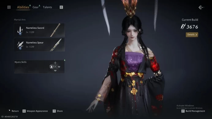 Server Time|Limit Martial Destiny Hat| MC Female | Starter LVL 5| Check SS WWM161B