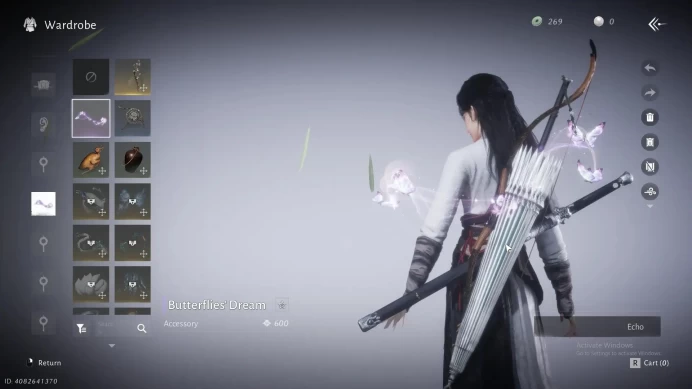 Server Time | Limit Butterflies' Dream cosmetic | MC Female | Starter LVL 5 | Check SS WWM162B