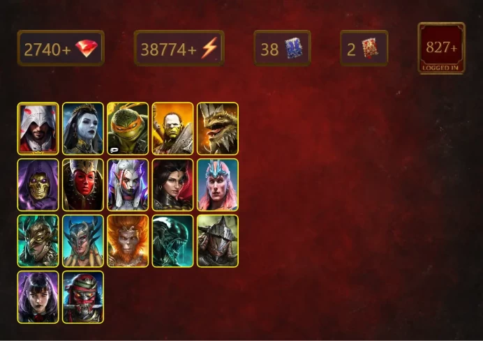 [STARTER]Legate Teox+Sanguine Maria+Ezio Auditore+Michelangelo+Artak+Blind Seer+Skeletor+Mother Cybele+Visix+Adelyn+Loki+35Epics