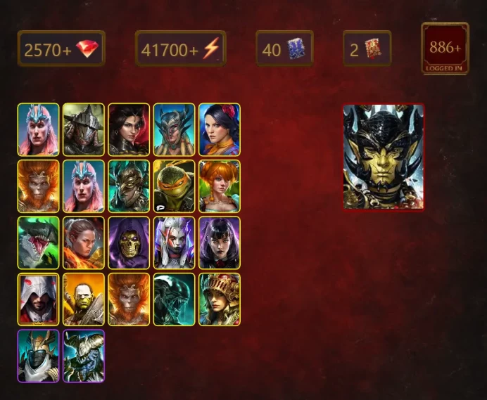 [STARTER]Aphidus+Cecilia the Red Hope+Loki+Rathalos+Adelyn+Scyl+Minaya+Wukong+Loki+Leminisi the Gold-Wing+Michelangelo+47Epics