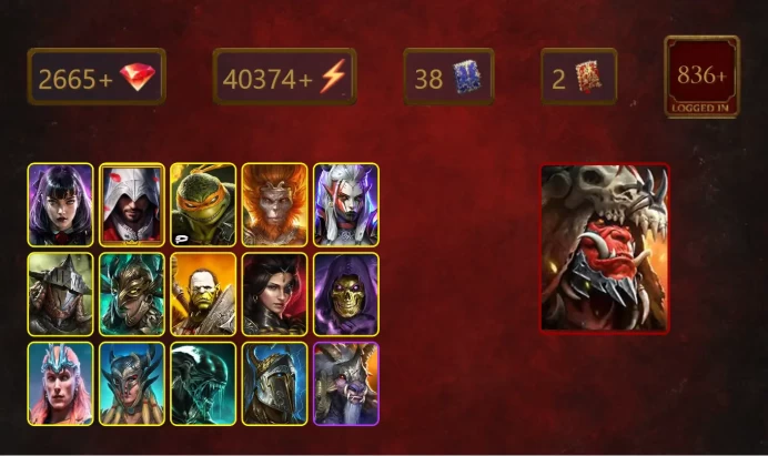 [STARTER]Ash'nar Dragonsoul+Storm Herald Hekaton+Alice+Ezio Auditore+Michelangelo+Wukong+Visix+Rathalos+41Epics