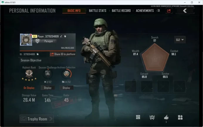 MOBILE | Lvl 30 | SV 26,4M | CV 19M | SS AX50, Abomi. Vector 9, Speed SQB M110, more skins |Check SS(AB382B)