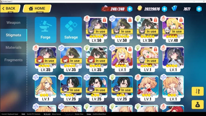 HI6//Server SEA Level 80 7000 crystals + Vita 4/4 with skin, Senadina, Theresa, Senti Story completed only up to and including Chapter 9 No loss
