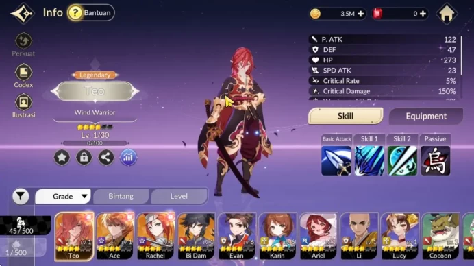 [Re;BIRTH] Global|Fresh Starter 4 Legendary(Teo,Ace,Rachel,Bi Dam)3.5M Gold|Log Netmarble|Android&IOS|Check ss(SKR751)