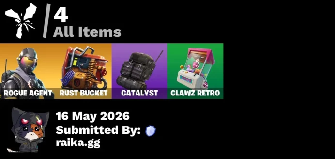 [PC/PSN/XBOX] 1 skins | Rogue Agent | Rust Bucket | Catalyst | Clawz Retro