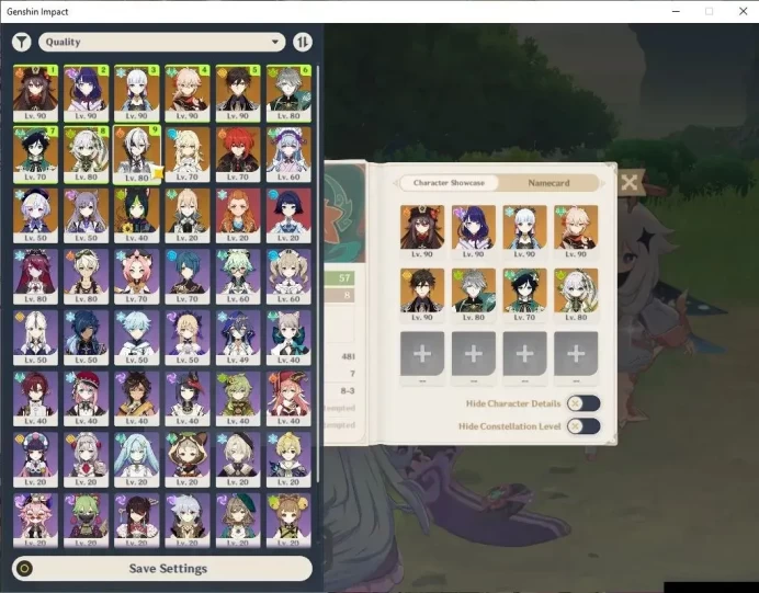 ASIA|AR 57|9 Limit+7(*5WeP)|(Hutao)+Sign,Arlecchino,Kazuha,Raiden,Nahida,Zhongli,Venti|Mc Female|4 Skin|Take Mail|Check(GI6396)